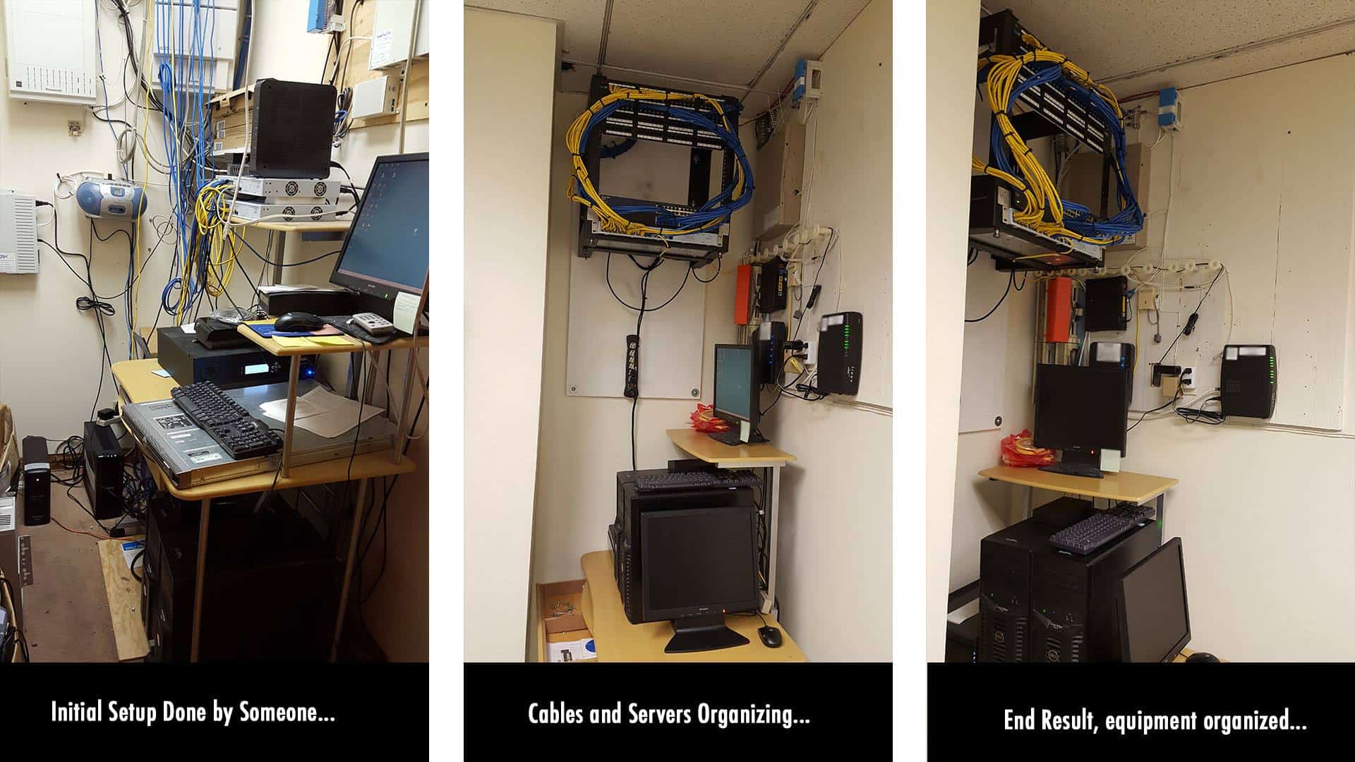 Organizing Servers and Network Equipment Cabling